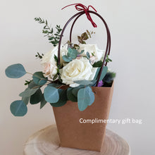 Load image into Gallery viewer, Vase + Violet Hill Rose Bouquet (Medium)